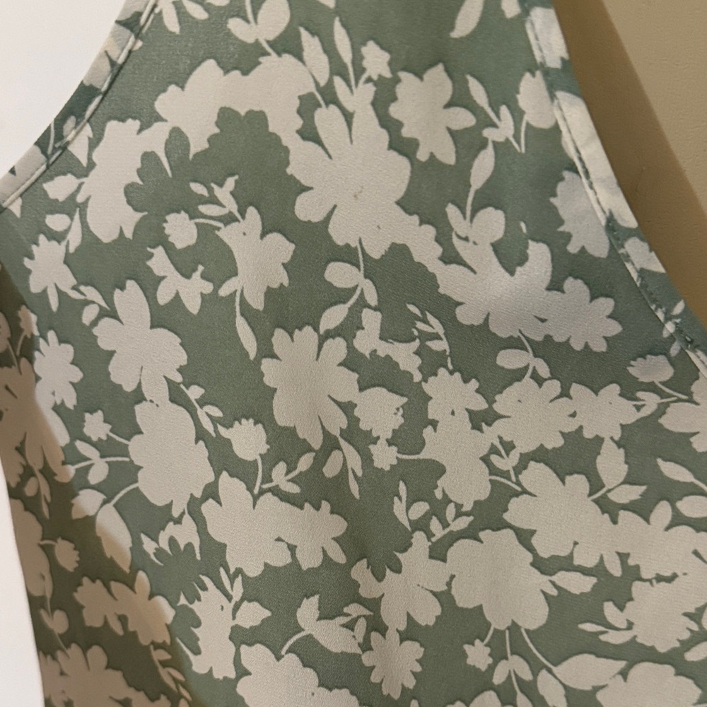 Primark Green and White Floral Camisole - Picture 3 of 3